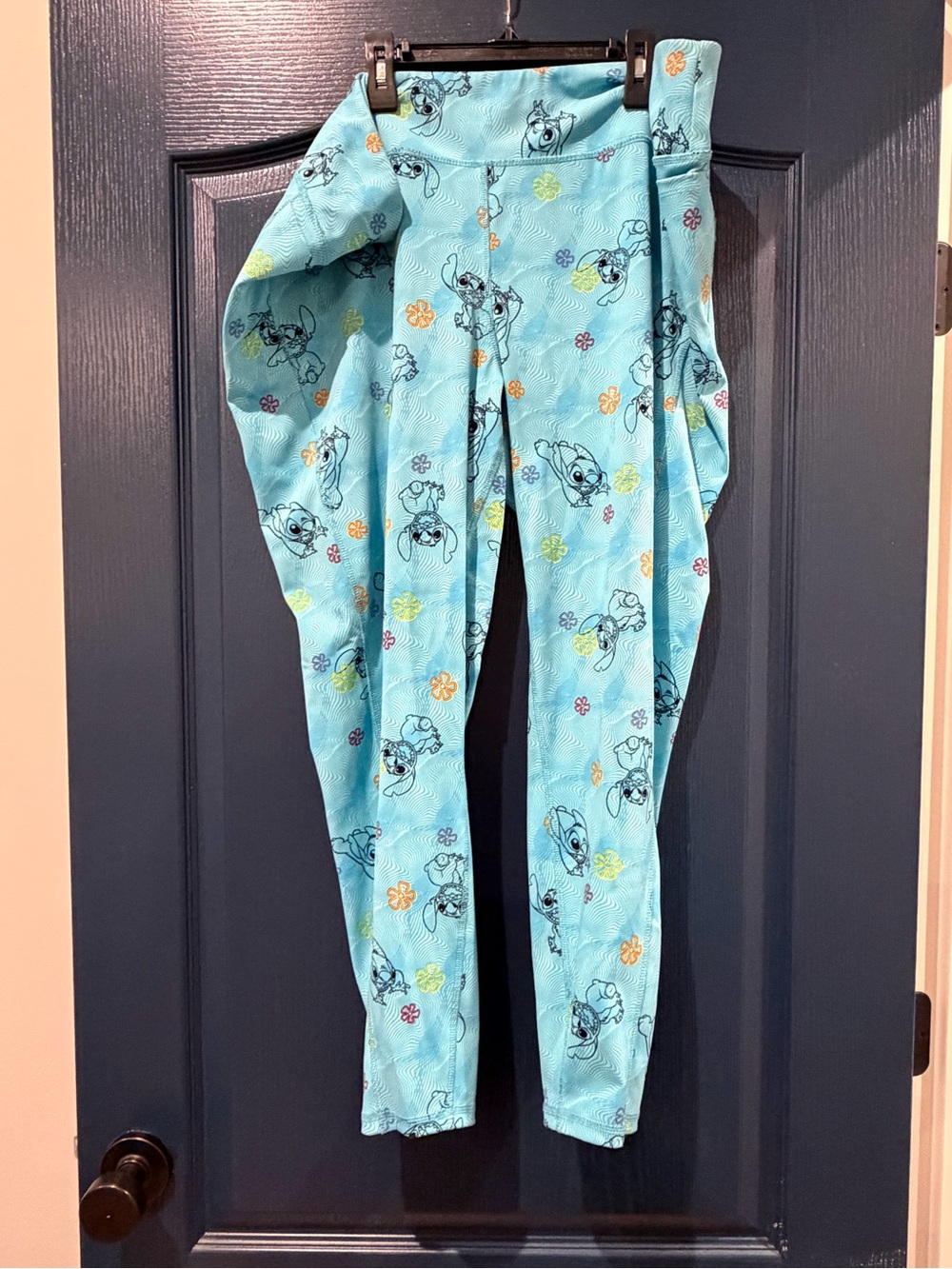 Disney Aqua Stitch Print Women's Leggings